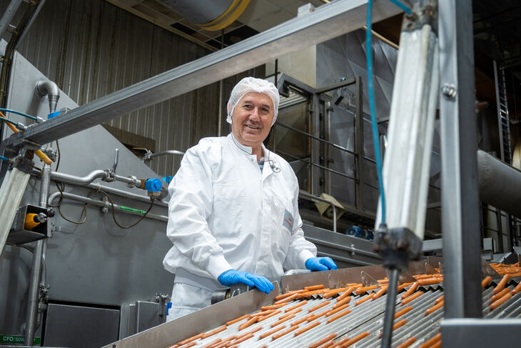 Aan de machine zonder streep